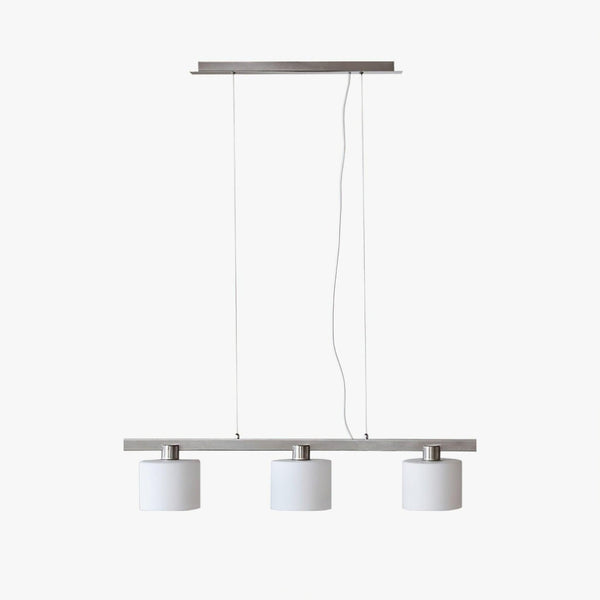 Arisha White Cluster Pendant Light, 3 Heads, Metal/Glass