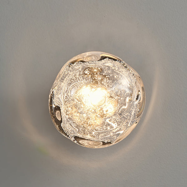Orrin Molten Glass Wall Light