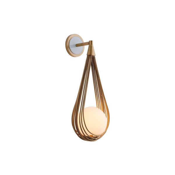 Zemirir Brass Glass Wall Lamp