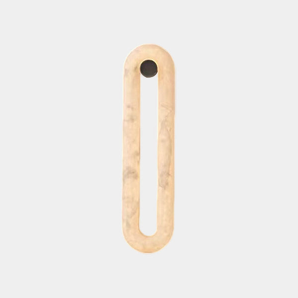 Oval Wall Sconce Light Minimalist Alabaster LED