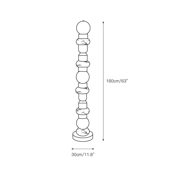 Spire Pagoda Floor Lamp