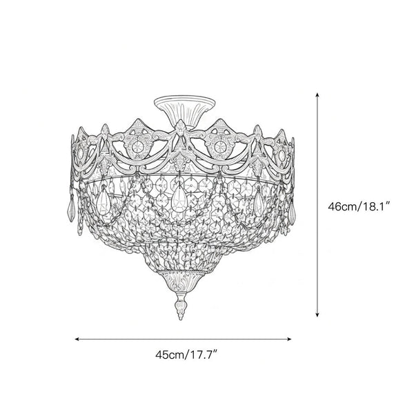 Palwa Craystal Ceiling Lamp
