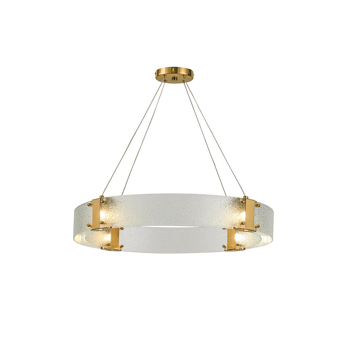 Parallel Ring Glass Chandelier