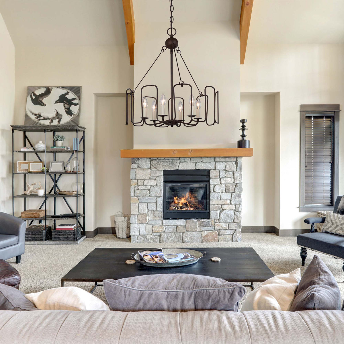 Cocaryra Vintage Industrial Chandelier