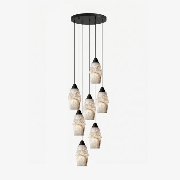Pavilion Alabaster Cluster Chandelier
