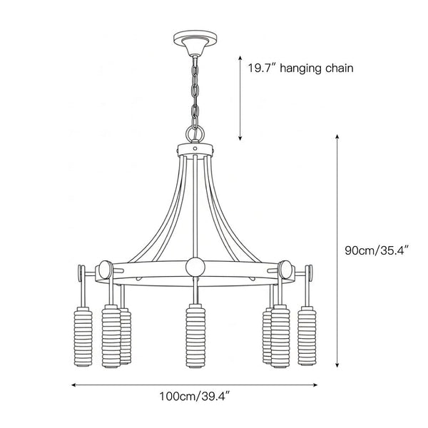 Payson Alabaster Chandelier