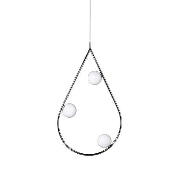 Ertheion Pearls Brass Glass Pendant Lamp
