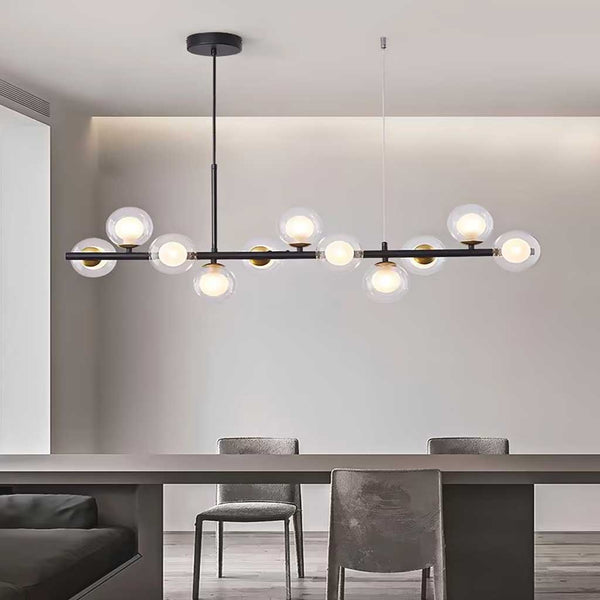 Pendant Chandelier Light Nordic Decorative Geometric Glass Globe Bubble