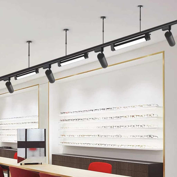 Pendant Light Commercial Track Spotlight Linear LED, Black
