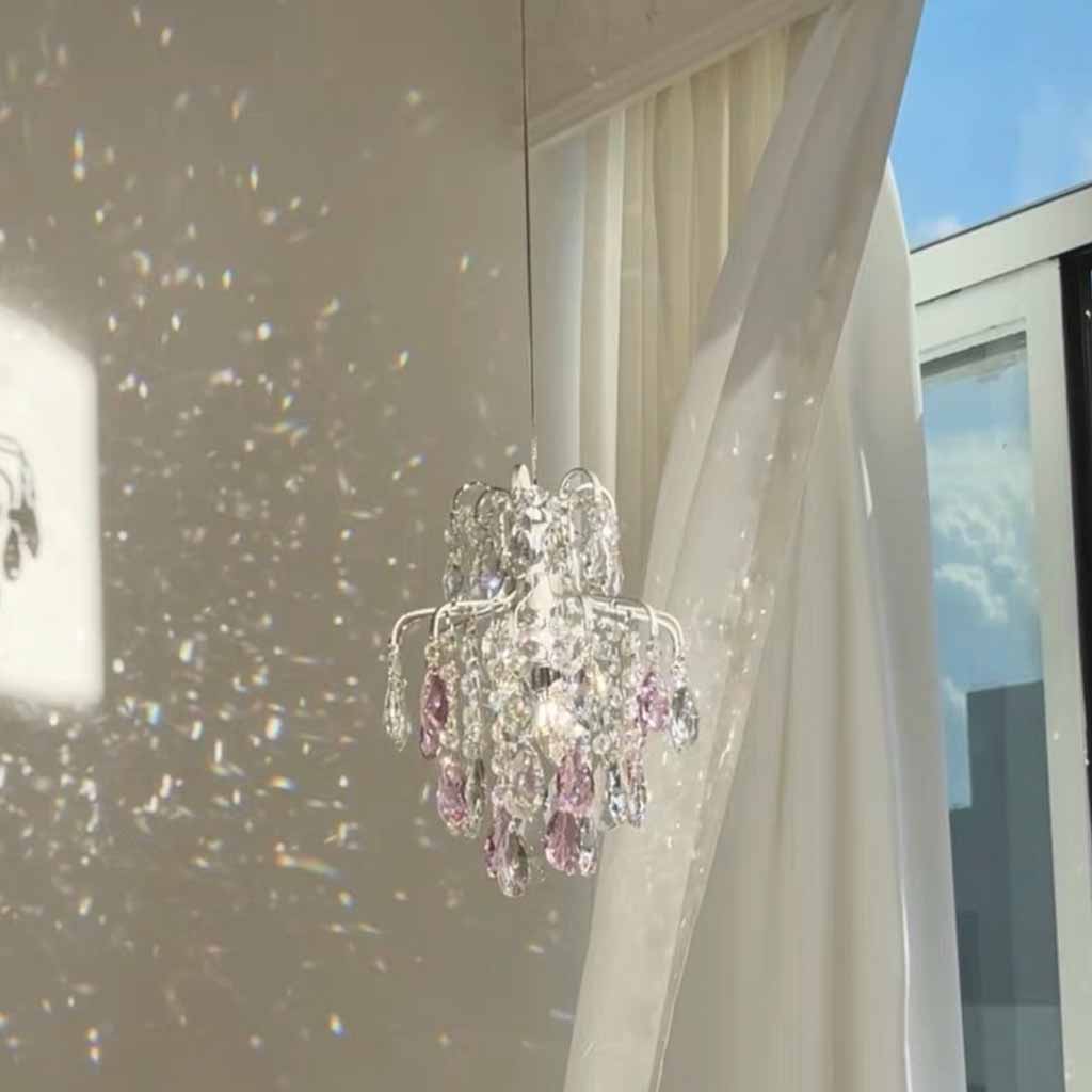 Pendant Light Crystal Waterdrop, Single Light / 3 Lights
