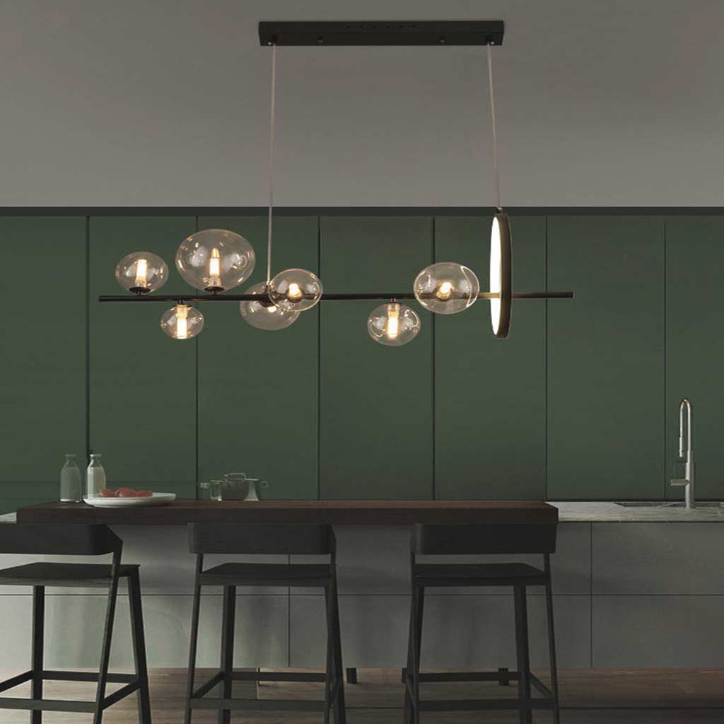 Pendant Light Chandelier Fashion Linear Glass Bubble