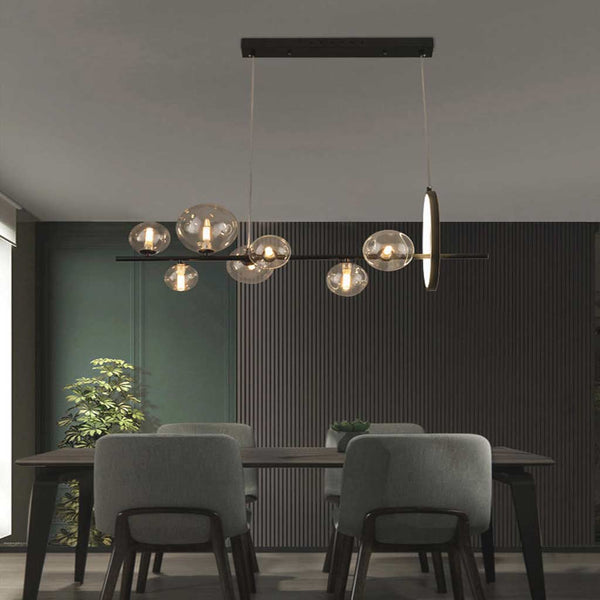 Pendant Light Chandelier Fashion Linear Glass Bubble