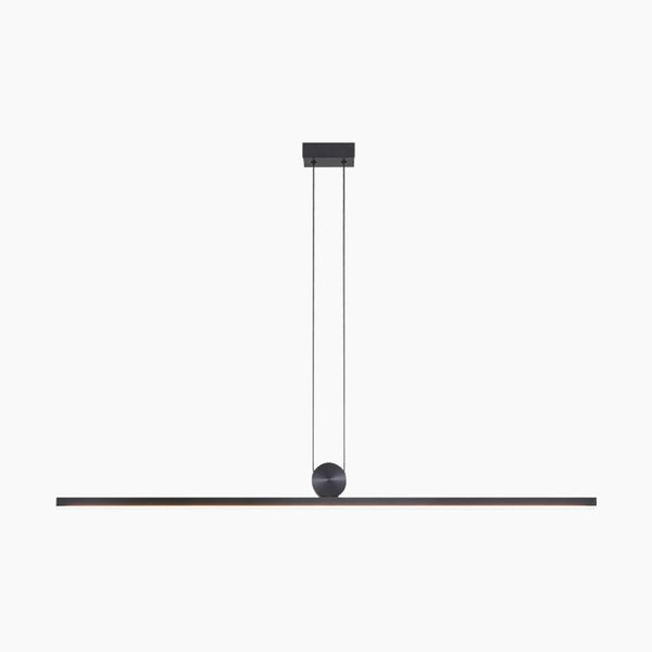 Pendant Light Long Strip Linear Dimmable LED, Black