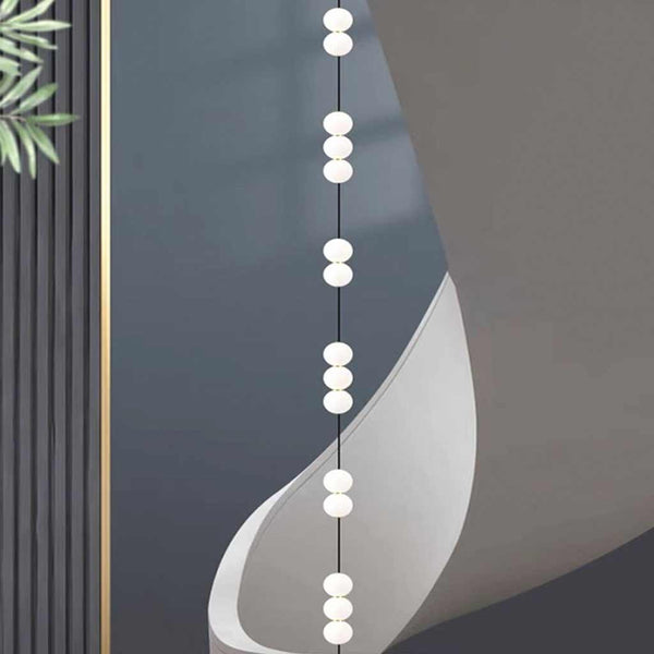 Pendant Light Long Vertical Multi Globe for High Ceiling