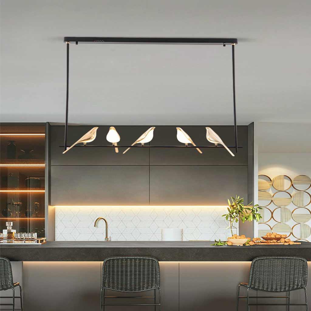 Chandelier Pendant Light Unique Creative Magpie Bird LED