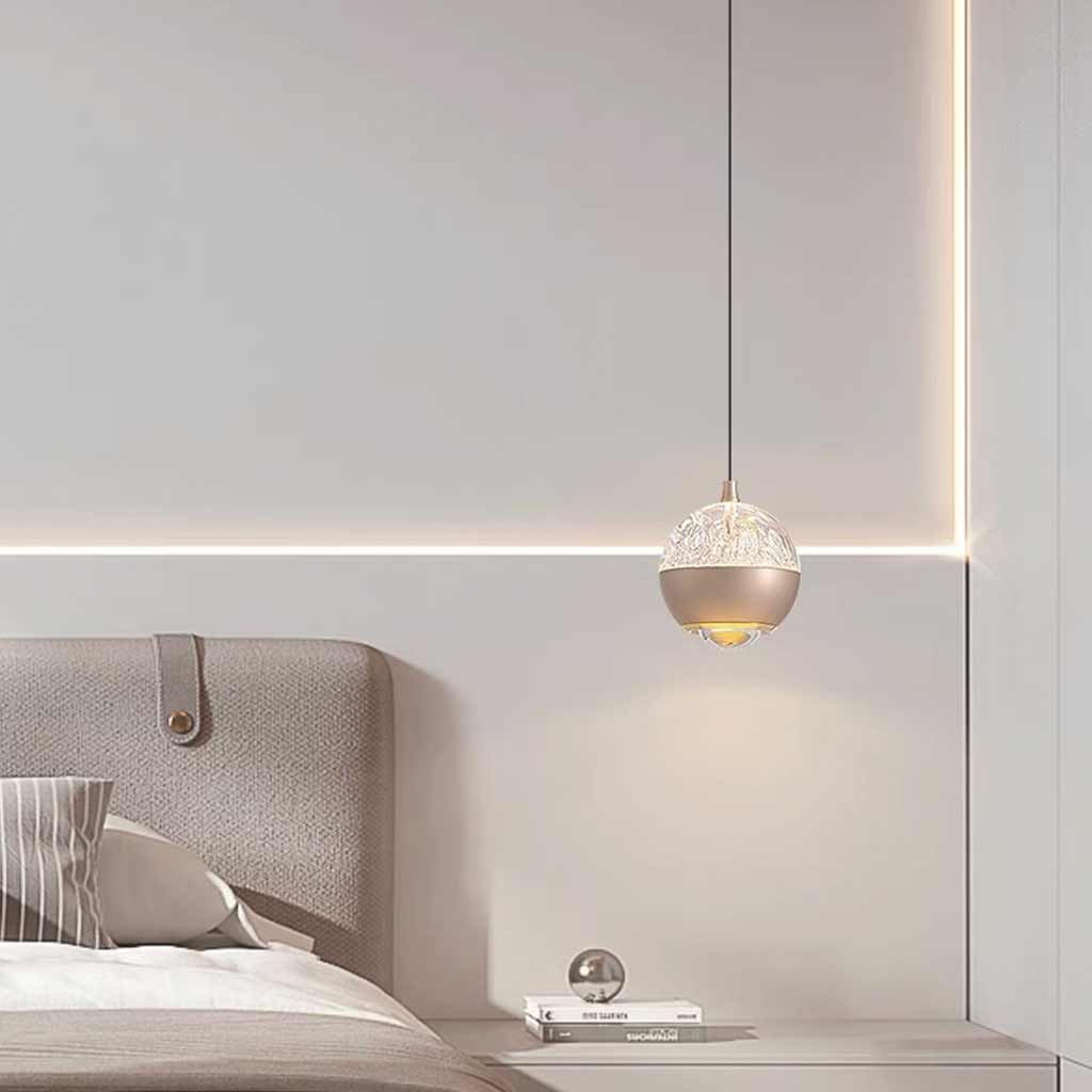 Pendant Light Mini Globe LED, Rose Gold / Black