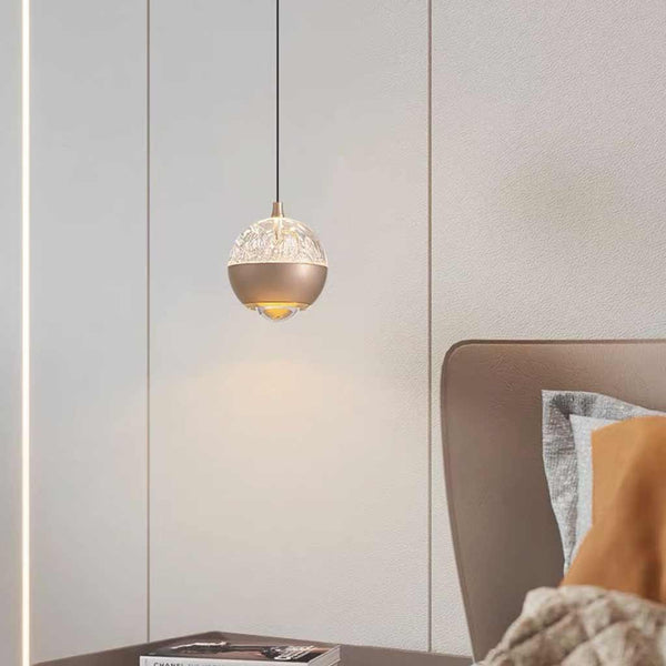 Pendant Light Mini Globe LED, Rose Gold / Black