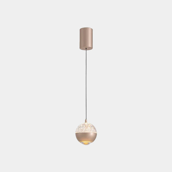 Pendant Light Mini Globe LED, Rose Gold / Black