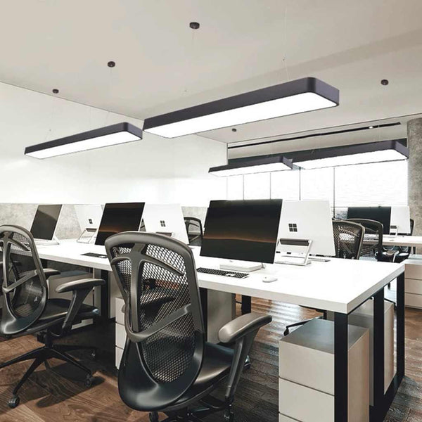 Pendant Light Minimalist Bright Rectangle LED for Office