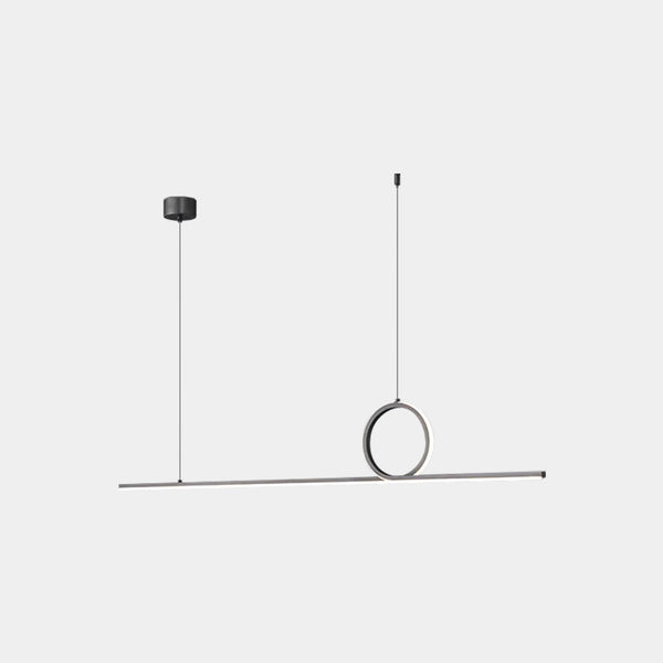 Pendant Light Minimalist Linear Loop Copper LED Dimmable