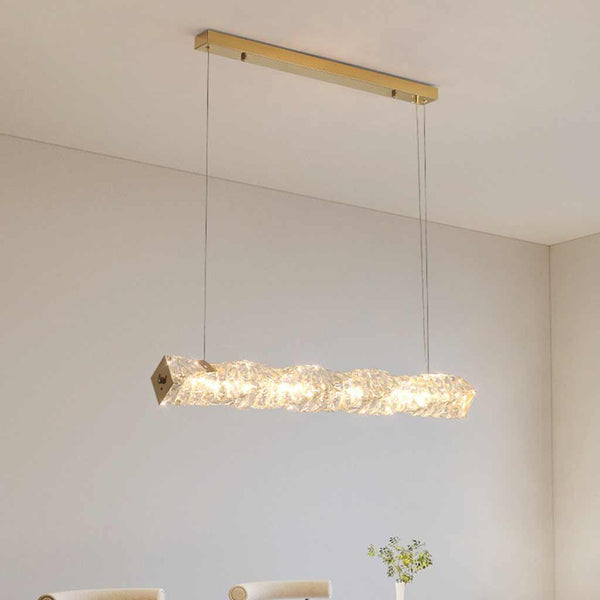 Pendant Light Modern Dining Linear Crystal LED