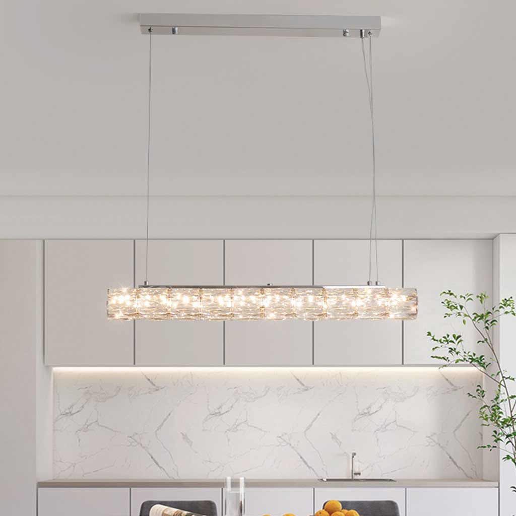 Pendant Light Modern Dining Linear Crystal LED