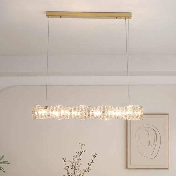 Pendant Light Modern Dining Linear Crystal LED