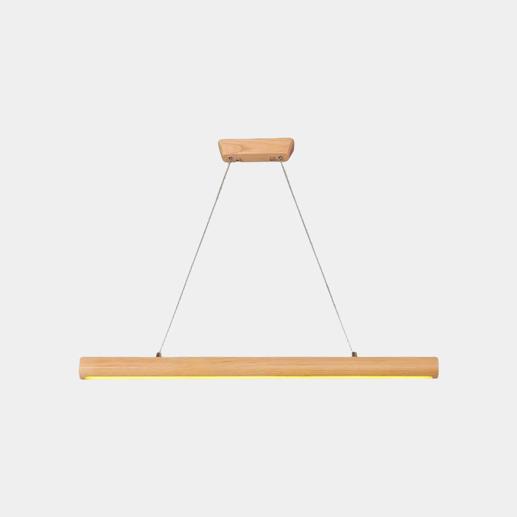 Pendant Light Nordic Linear Solid Wood LED