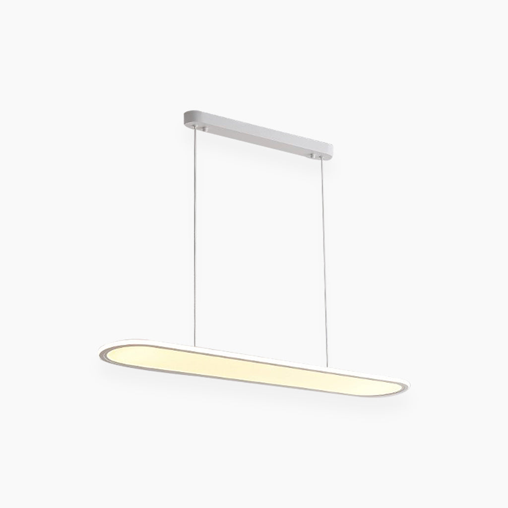 Pendant Light Modern Minimalist Oval Rectangle Bright LED, Black / White