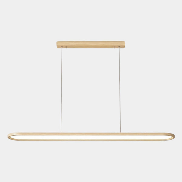 Pendant Light Modern Rounded Rectangle Linear LED Dimmable