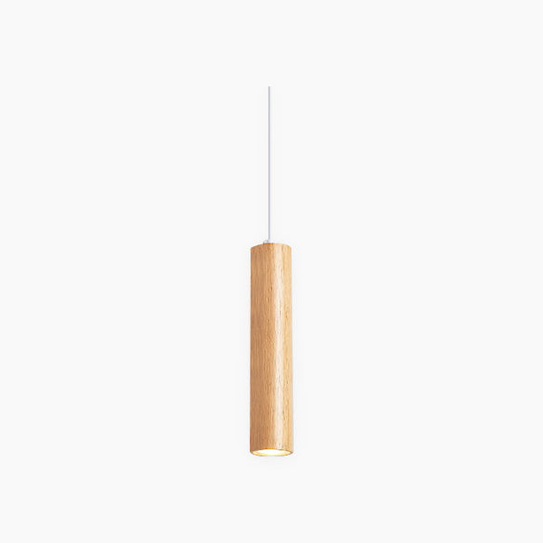 Pendant Light Spotlight Unique Cylinder Tube, Wood