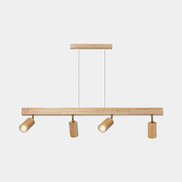 Pendant Track Light Spotlight Linear Wood LED