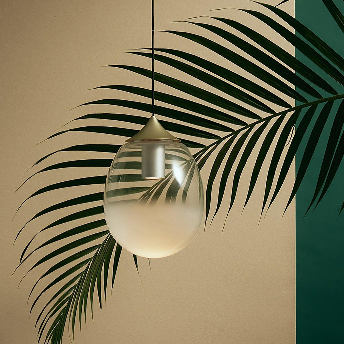 Modern Stacked Conical Alabaster Pendant Light