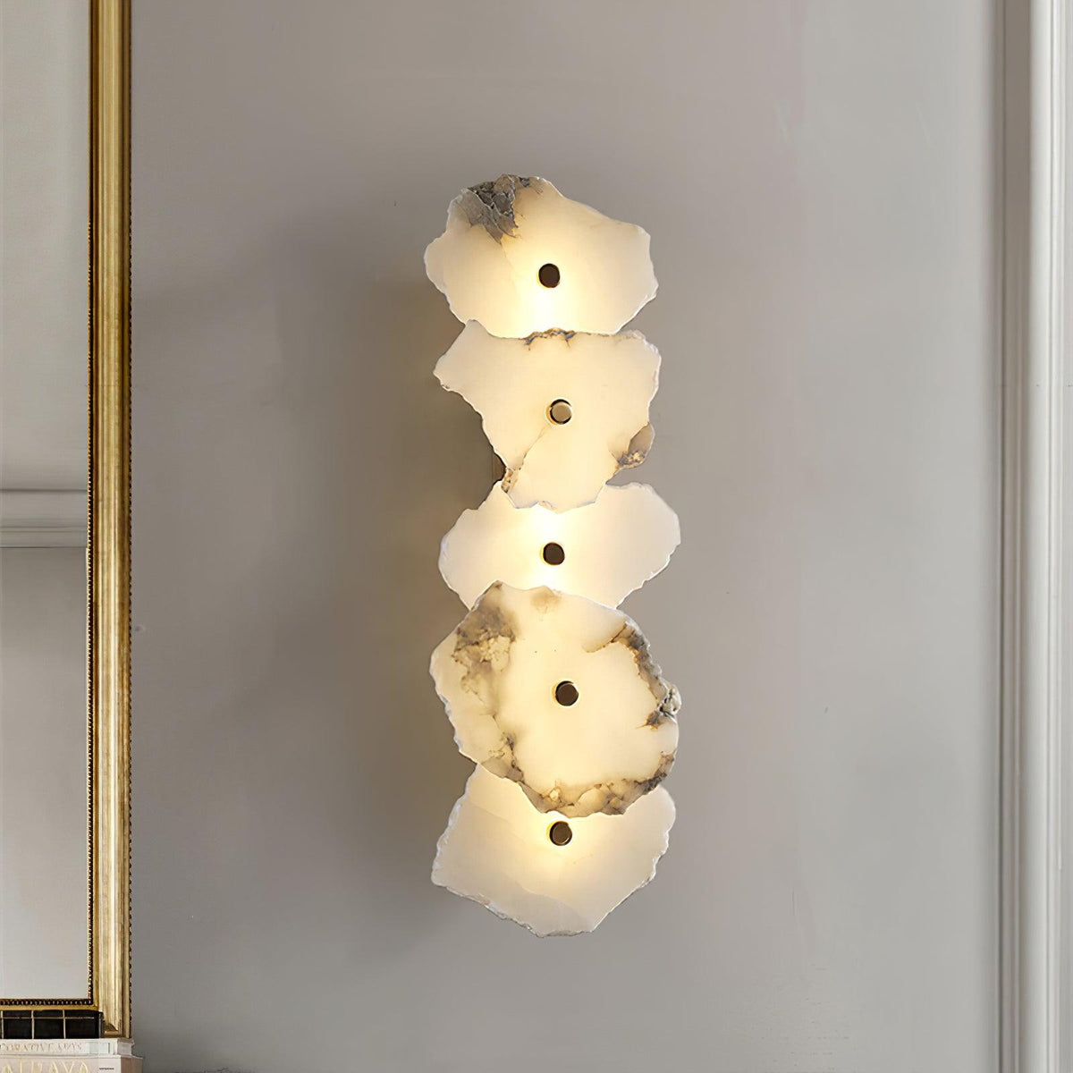 Ritta Alabaster Flower Wall Lamp