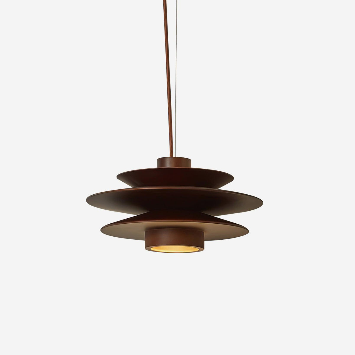 Cascade Wooden Disc Pendant Lamp