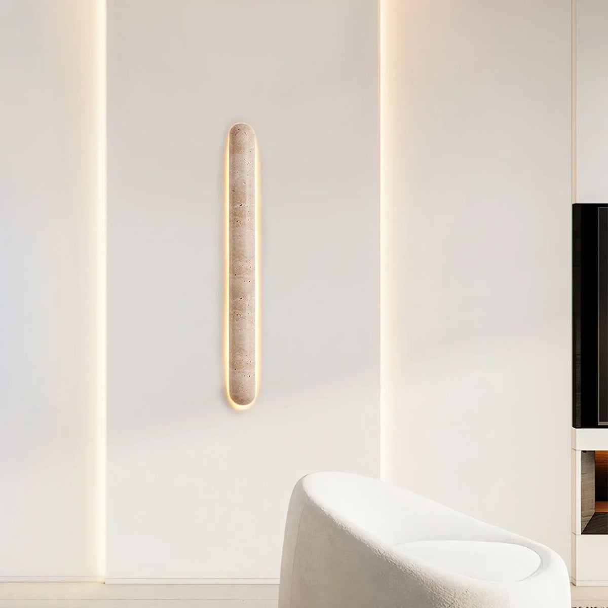 Pills Travertine Liora Wall Sconce