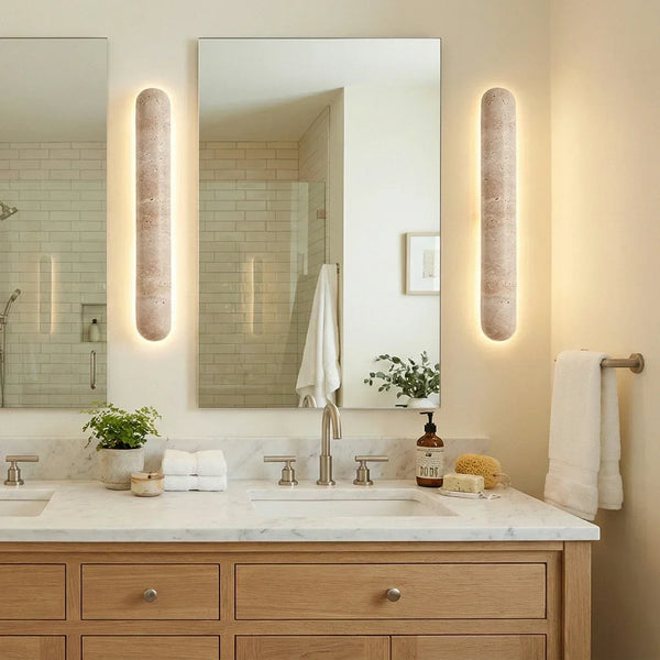 Pills Travertine Liora Wall Sconce