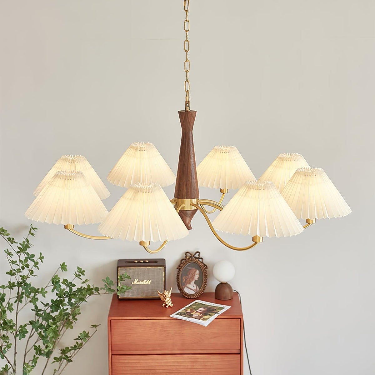 Pleated Chandelier
