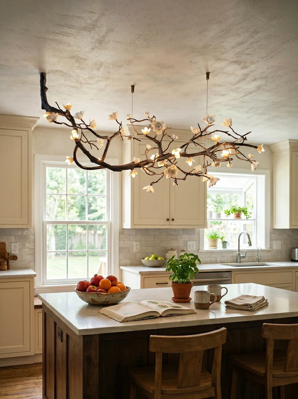 Plum Tree Branch Chandelier