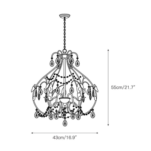 Ivsolarae Postmodern Luxury Crystal Chandelier