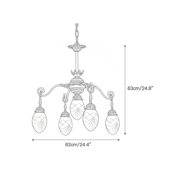 Quezal Chandelier