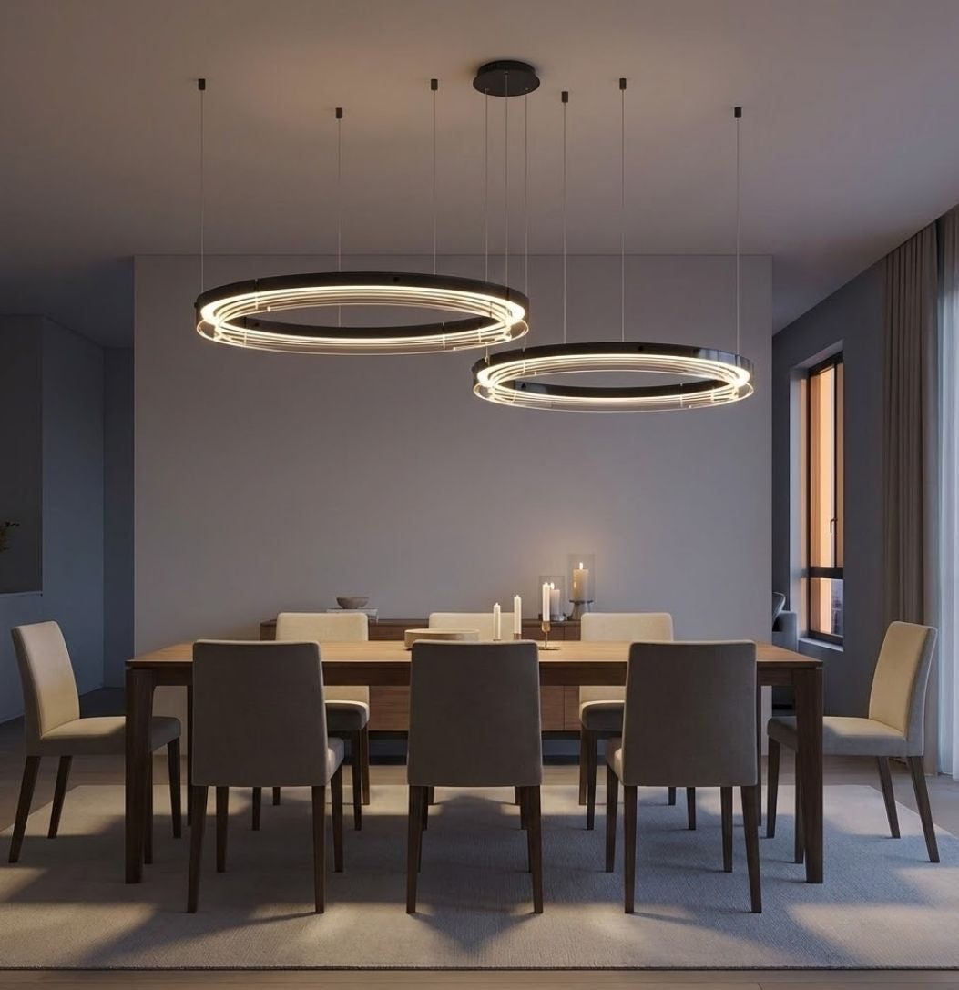 Qyra Contemporary Circular LED Chandelier