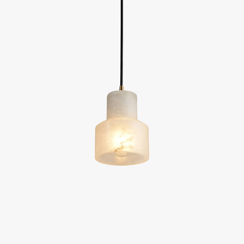 Ritta Alabaster Pendant Light Brass Luxurious