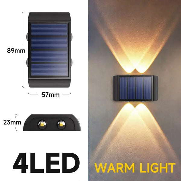 Radya 4LED Solar Wall Light