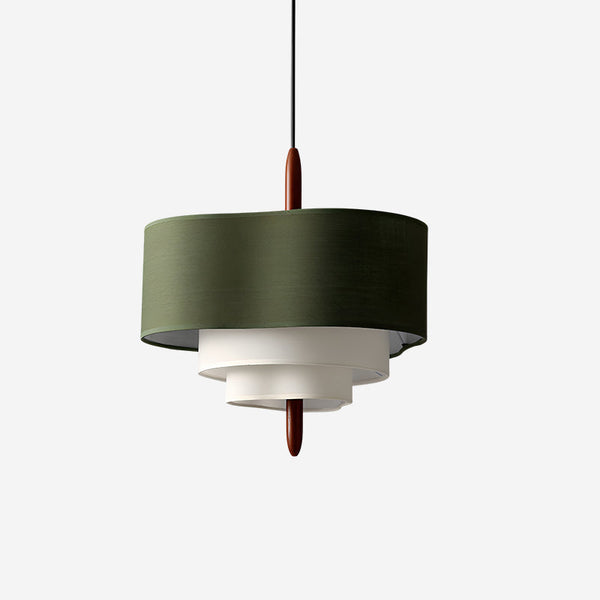 Ophel Green Fabric Pendant Lamp
