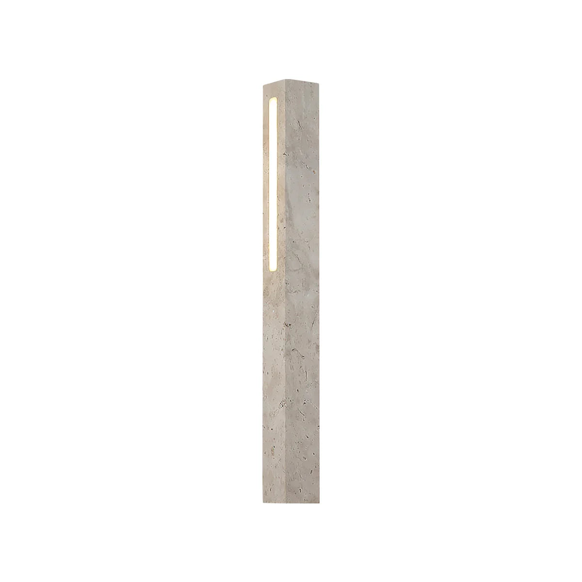 Rectangle Fini Travertine Wall Lamp