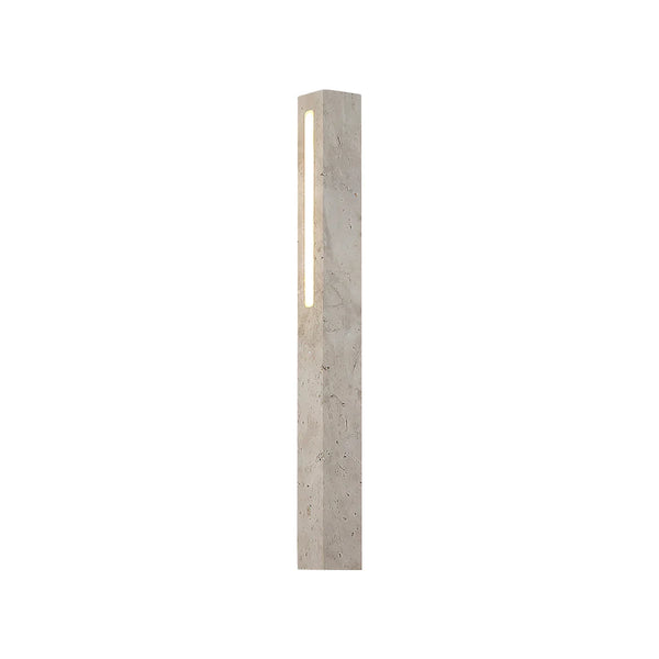 Rectangle Fini Travertine Wall Lamp