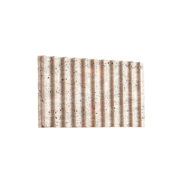 Rectangle Grille Travertine Wall Lamp