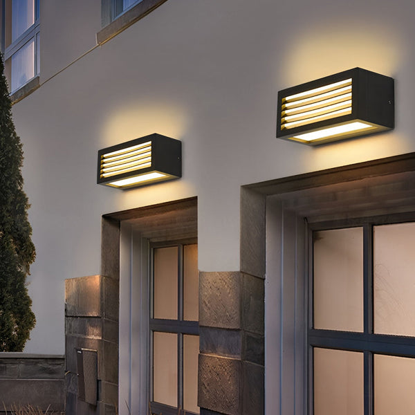 Trina Rectangle Modern Outdoor Wall Sconces