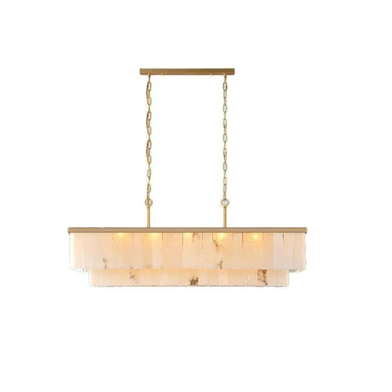 Rectangular Alabaster Chandelier
